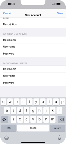 Press Save. Your email account has now been set up. To select more settings for incoming and outgoing server, proceed with the following steps.