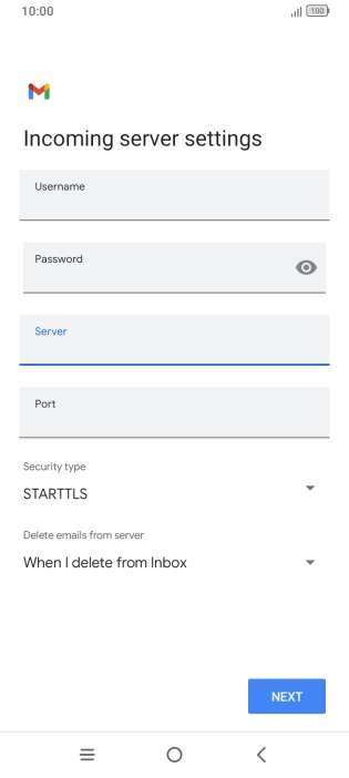 Press the field below 