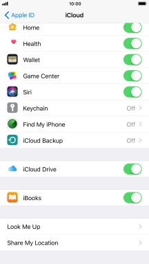 Press iCloud Backup.
