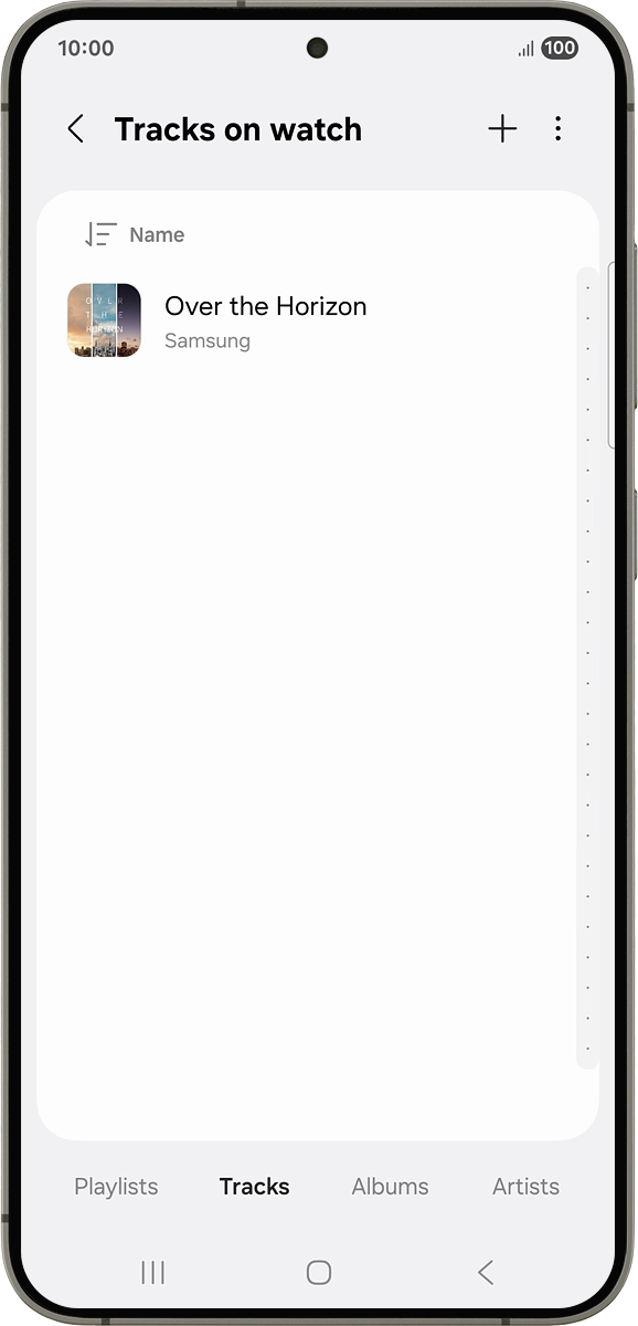On your phone: Press the add icon.