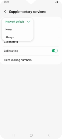 Press Always to turn on caller identification.