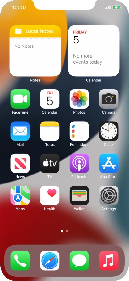 When the battery charging icon is displayed, the battery is charging.