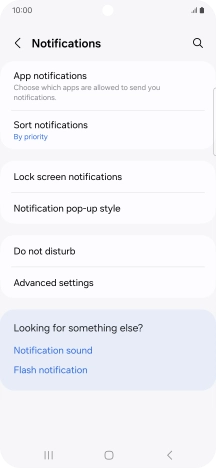 Press App notifications.