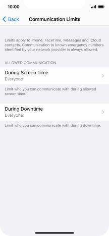 Press During Screen Time.