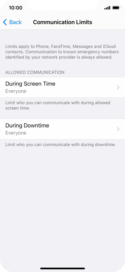 Press During Screen Time.