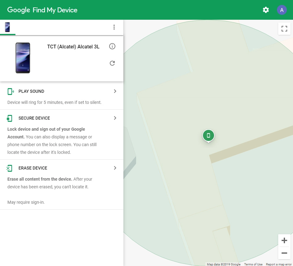 Click the required device.