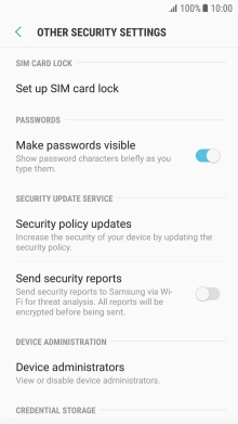 Press Set up SIM card lock.