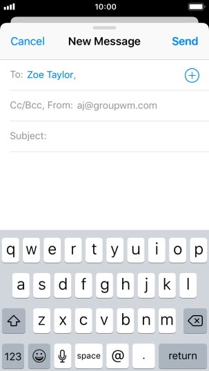 Press Subject and key in the required subject.