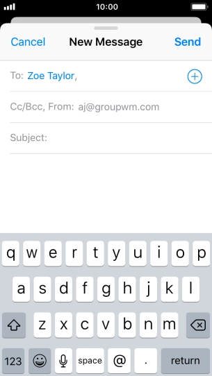 Press Subject and key in the required subject.