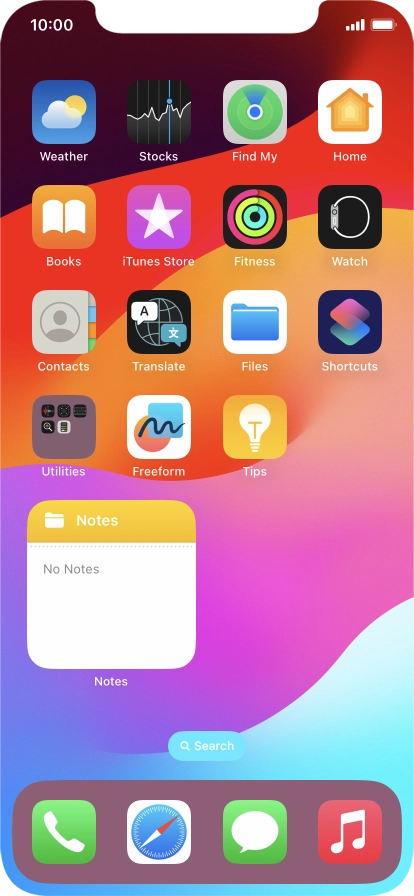 If you're using a Widget Stack: slide up or down on the stack to select the required widget.