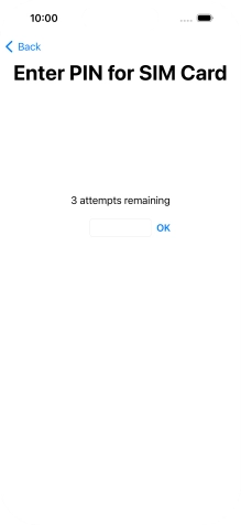 If your SIM is locked, key in your PIN and press OK.