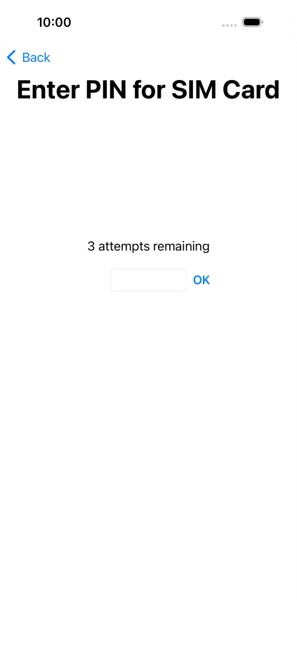 If your SIM is locked, key in your PIN and press OK.