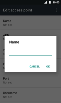 Key in Vodafone MMS and press OK.