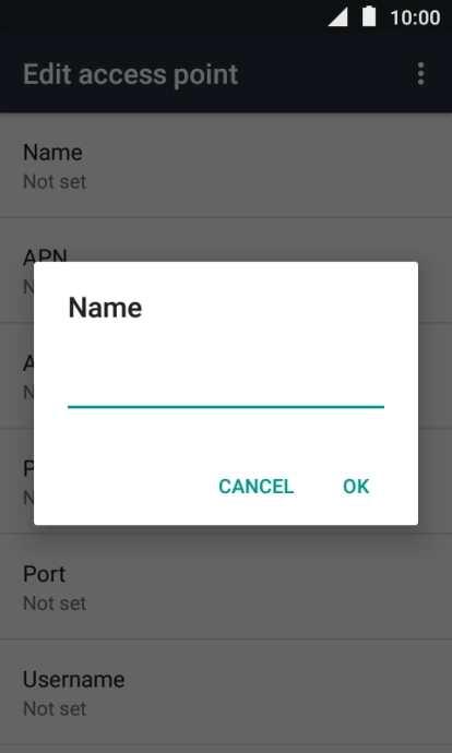 Key in Vodafone MMS and press OK.