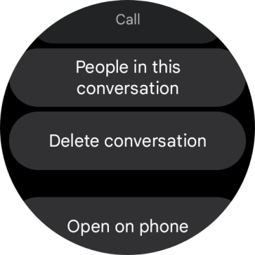 Press Delete conversation.