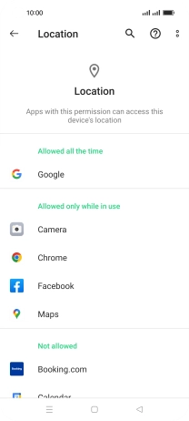 Press the required app.