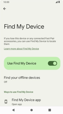 Press the Home key to return to the home screen.