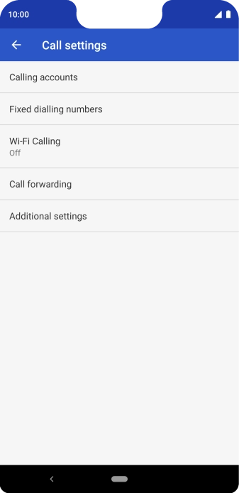 Press Additional settings.