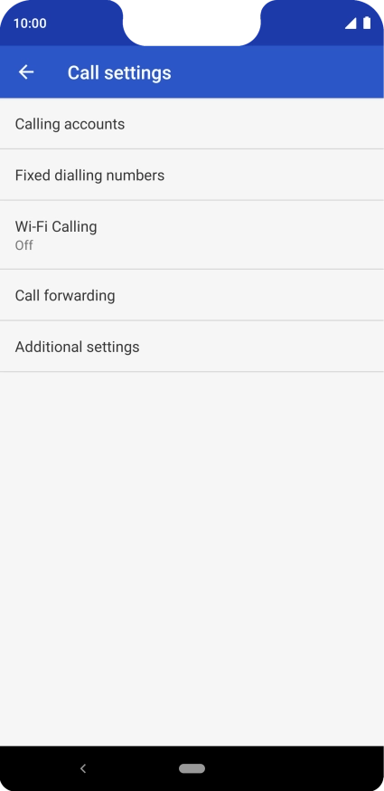 Press Additional settings.