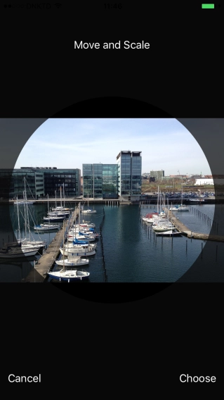 Drag the frame to the required position to select the required detail and press Choose.