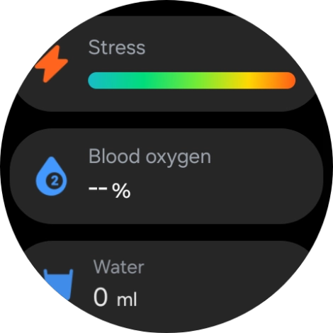 Press Blood oxygen.