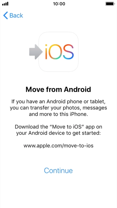 To transfer content to your phone, you need to install the app 