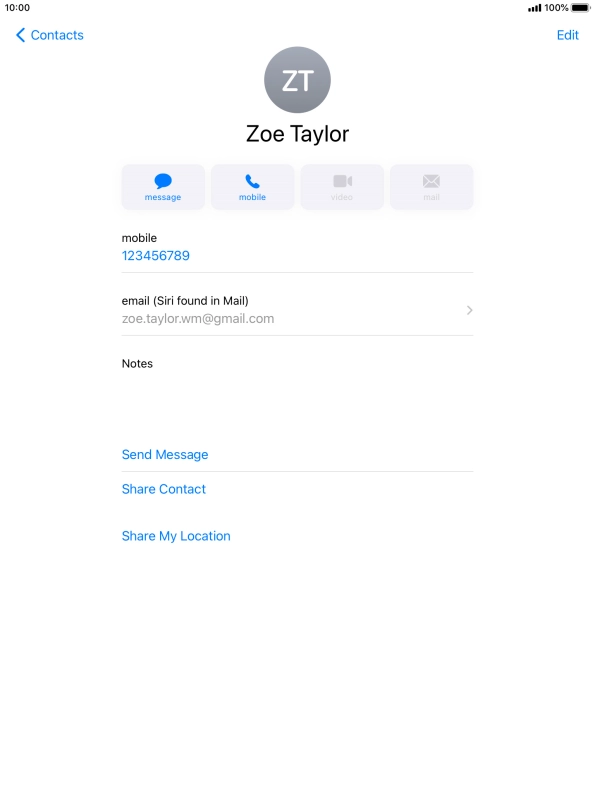 Press the Home key to return to the home screen.