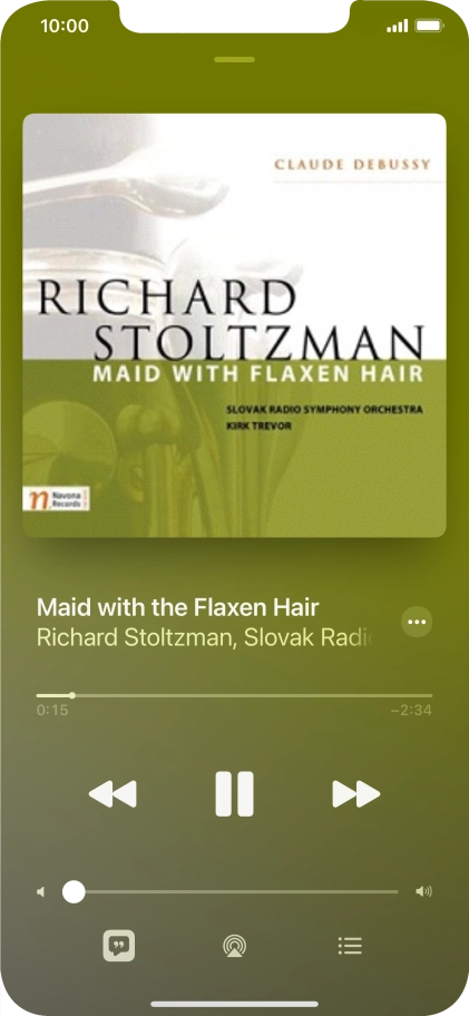 Press arrow right to go to the next audio file.