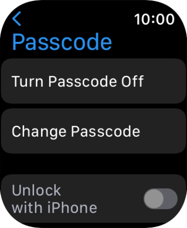 Press Turn Passcode Off and key in the current lock code.