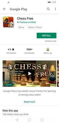 Press INSTALL and follow the instructions on the screen to install the app.