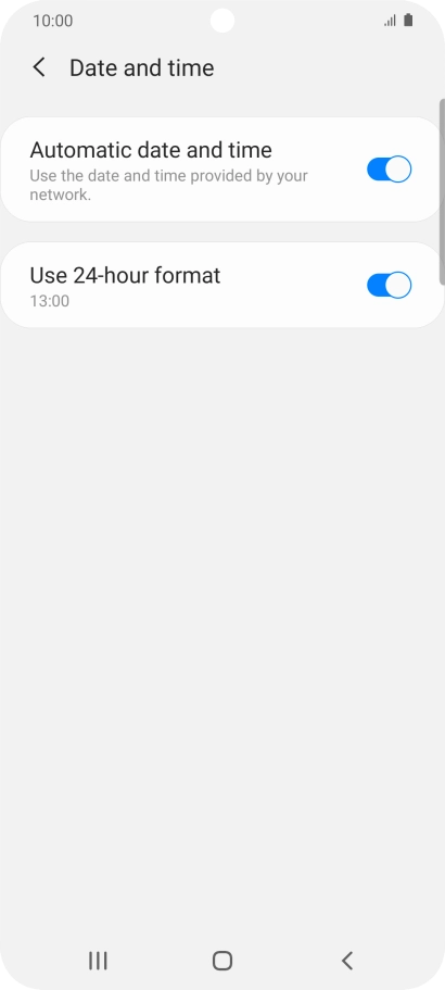 Press the Home key to return to the home screen.