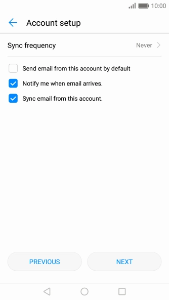 Press Sync frequency.