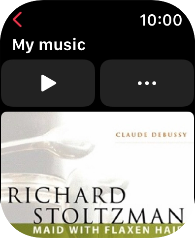 Press the play icon to start the playback.