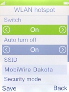 Select On to turn on the function.