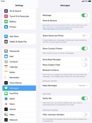 Press the Home key to return to the home screen.