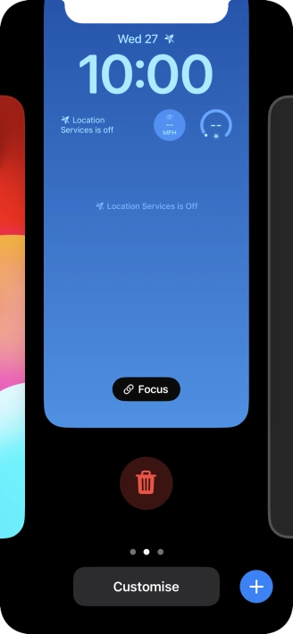 Press the delete icon.