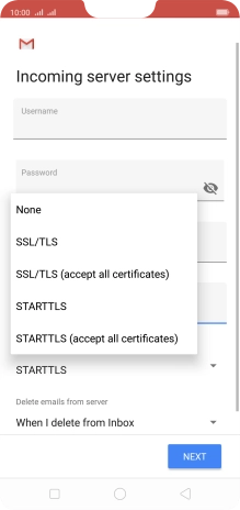 Press None to turn off the function.