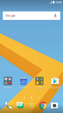 Slide your finger downwards starting from the top of the screen.