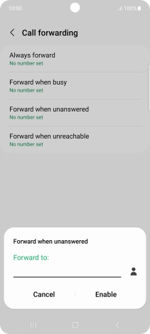 Key in +61414121121 and press Enable.
