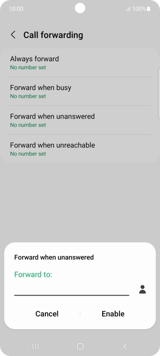 Key in +61414121121 and press Enable.