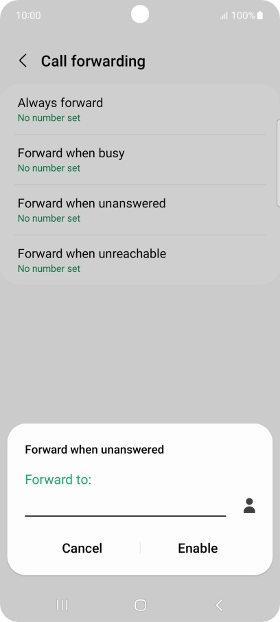 Key in +61414121121 and press Enable.