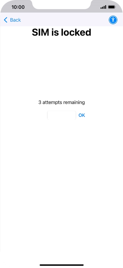 If your SIM is locked, key in your PIN and press OK.