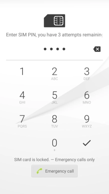 If you're asked to key in your PIN, do so and press the confirm icon.