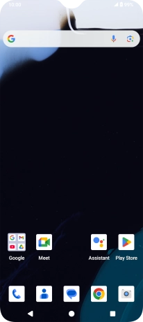 When the battery charging icon is displayed, the battery is charging.