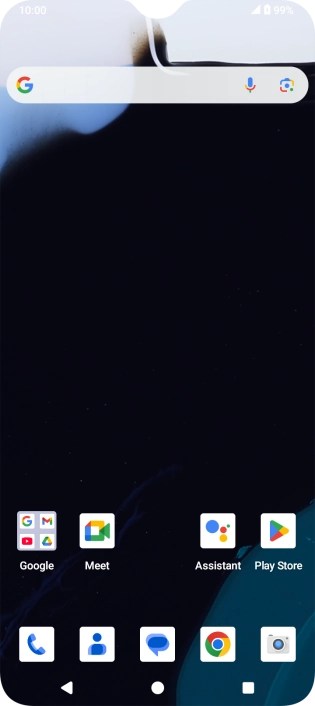 When the battery charging icon is displayed, the battery is charging.