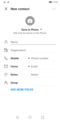 Press the address book drop down list.