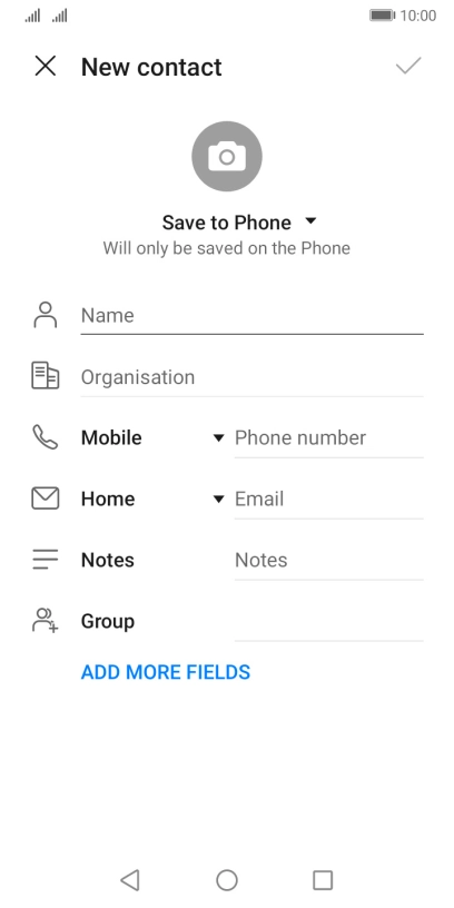 Press the address book drop down list.