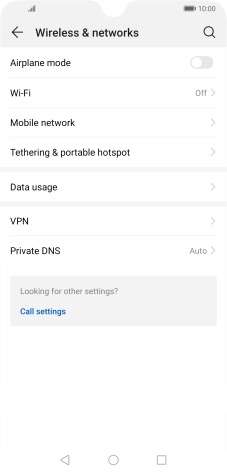 Press Mobile network.