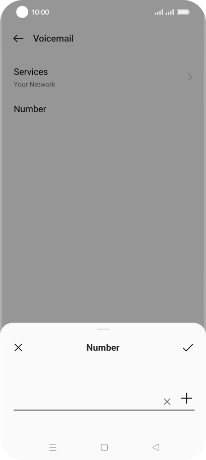 Key in +61414121121 and press the confirm icon.