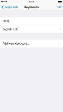 Press Add New Keyboard....